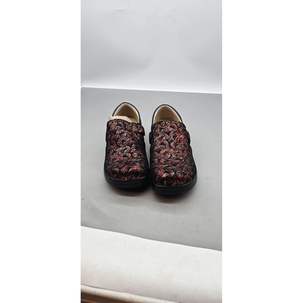 Alegria Karmen Flutter Red Gold Metallic Butterfly Clogs Shoes KAR-274X Size 39